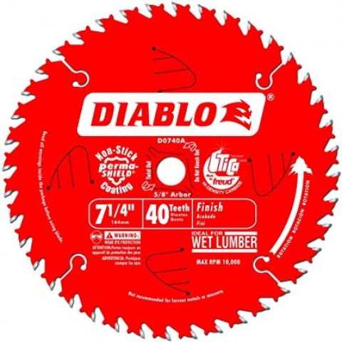 7-1/4 in x 40-Tooth Diablo Saw Blade ** CALL STORE FOR AVAILABILITY AND TO PLACE ORDER ** 7-1/4 in x 40-Tooth Diablo Saw Blade ** CALL STORE FOR AVAILABILITY AND TO PLACE ORDER **